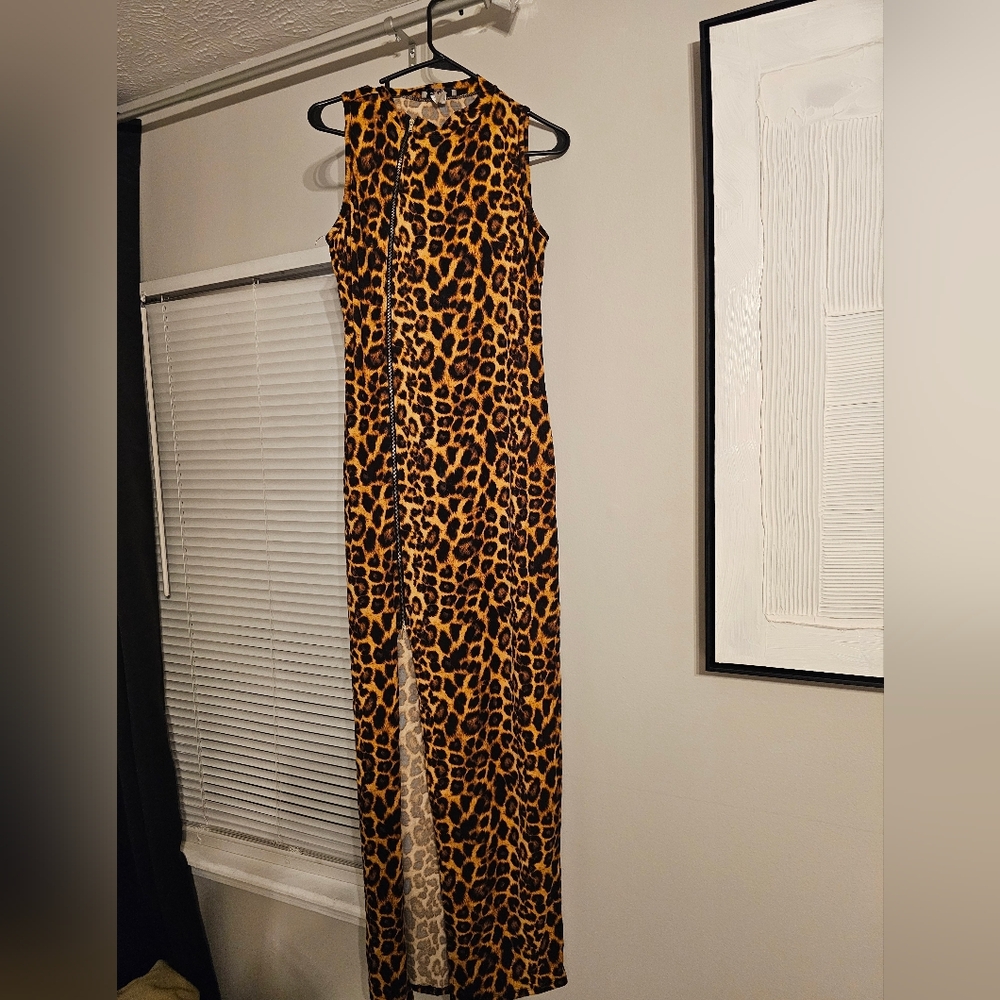 Leopard Print Maxi Dress